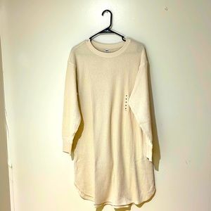 Uniqlo Waffle Crew Neck Long-Sleeve Dress